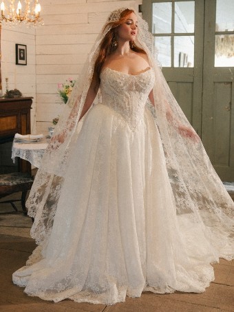 Maggie Sottero Ryland F6MK055A02 $15 Ivory over Blush (gown with Champagne Illusion) thumbnail