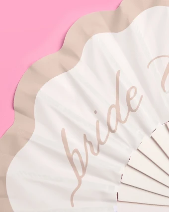 xo, Fetti Bride To Be Fan | Pearl, White, - xo, Fetti $3 thumbnail