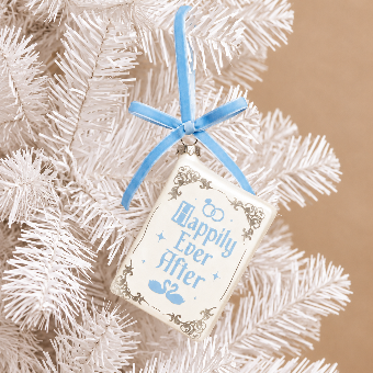 xo, Fetti Happily Ever After Ornament - Wedding Holiday Gift, - xo, Fetti $3 thumbnail