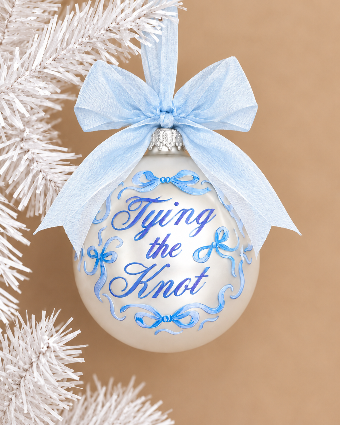 xo, Fetti Tying the Knot Ornament - Engagement Christmas Gift, - xo, Fetti $4 thumbnail