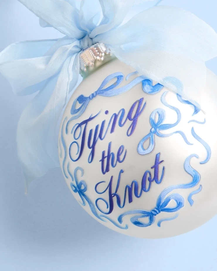 xo, Fetti Tying the Knot Ornament - Engagement Christmas Gift, - xo, Fetti #1 picture