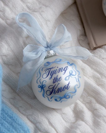xo, Fetti Tying the Knot Ornament - Engagement Christmas Gift, - xo, Fetti $3 default thumbnail