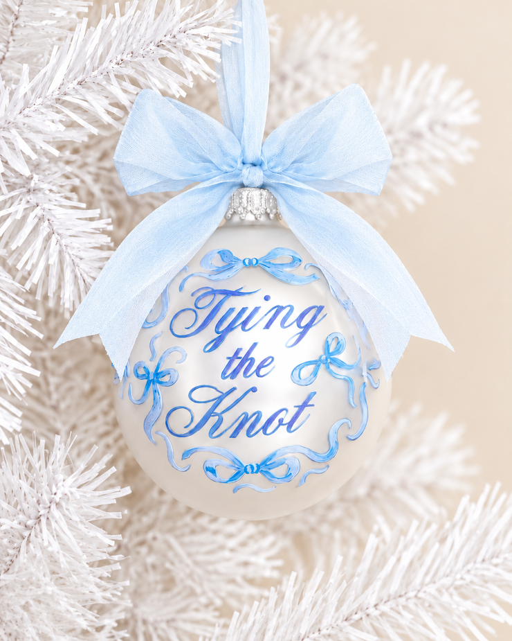 xo, Fetti #Tying the Knot Ornament - Engagement Christmas Gift, - xo, Fetti Image