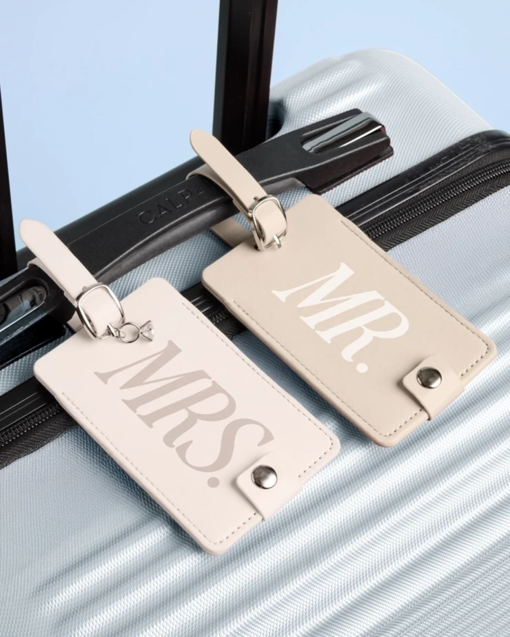 xo, Fetti Mr and Mrs Luggage Tags | Engagement Gift, Wedding, Travel, - xo, Fetti #1 picture