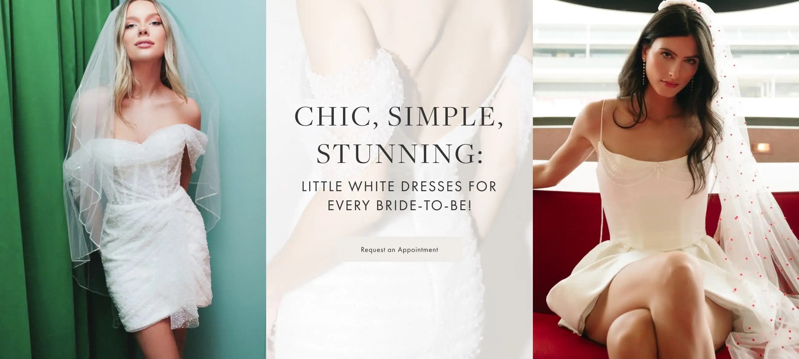 Find the perfect little white dress for your wedding day at Always Elegant Bridal, Chico