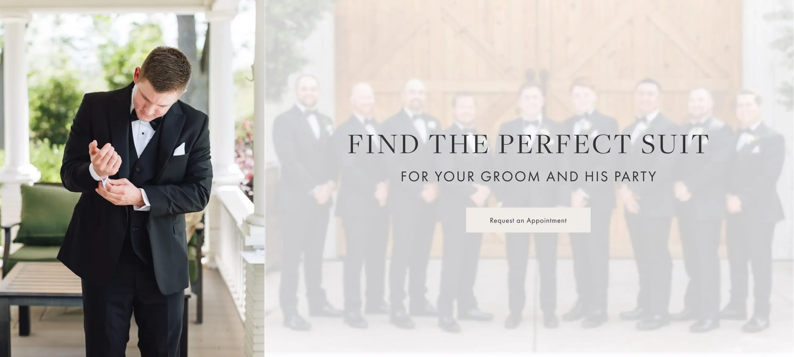 Find the perfect suit or tuxedo for your groom and his party at Always Elegant Bridal, Chico