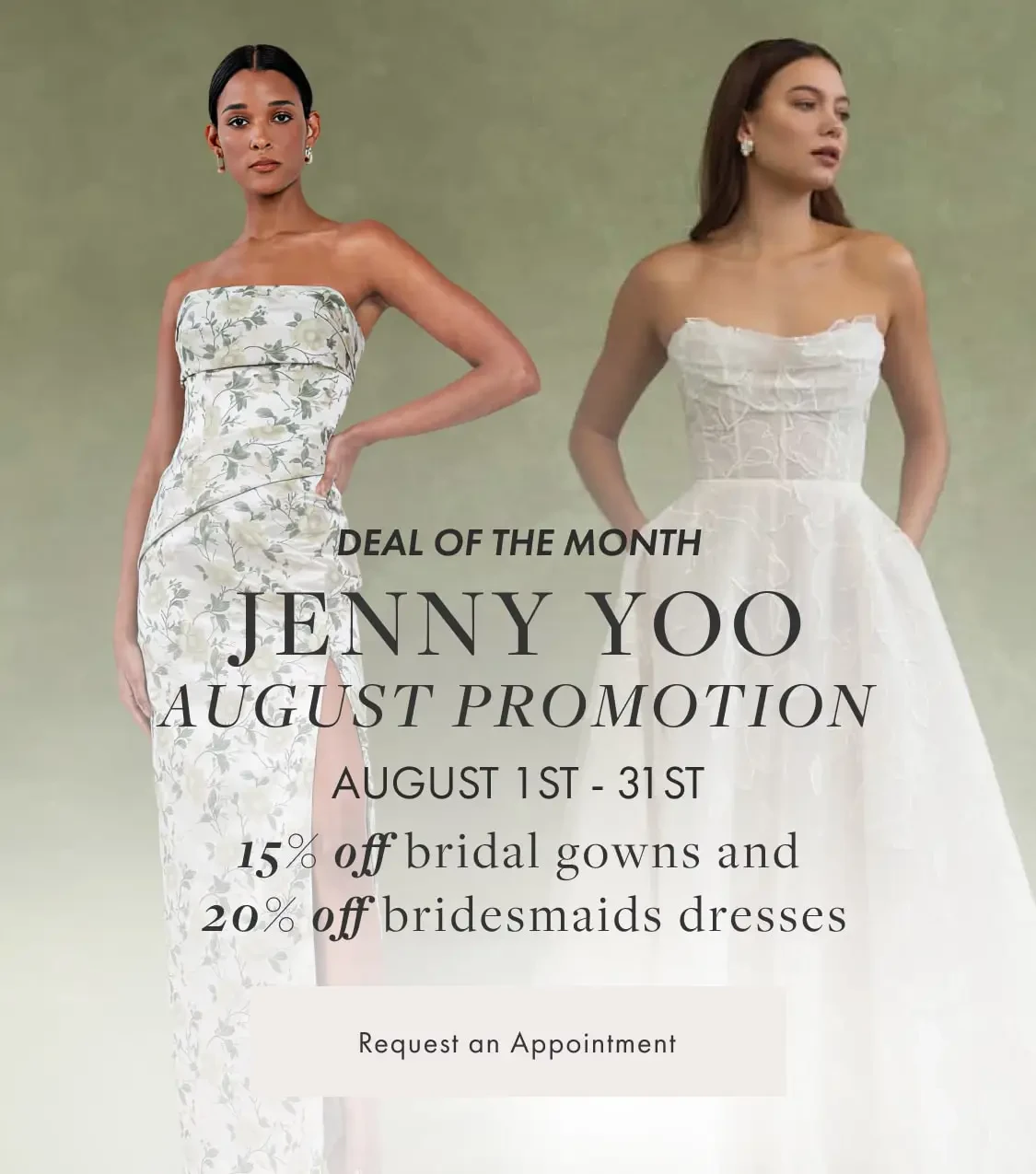 Jenny Yoo promotion - Always Elegant Bridal, Chico - bridal and bridesmaids dresses
