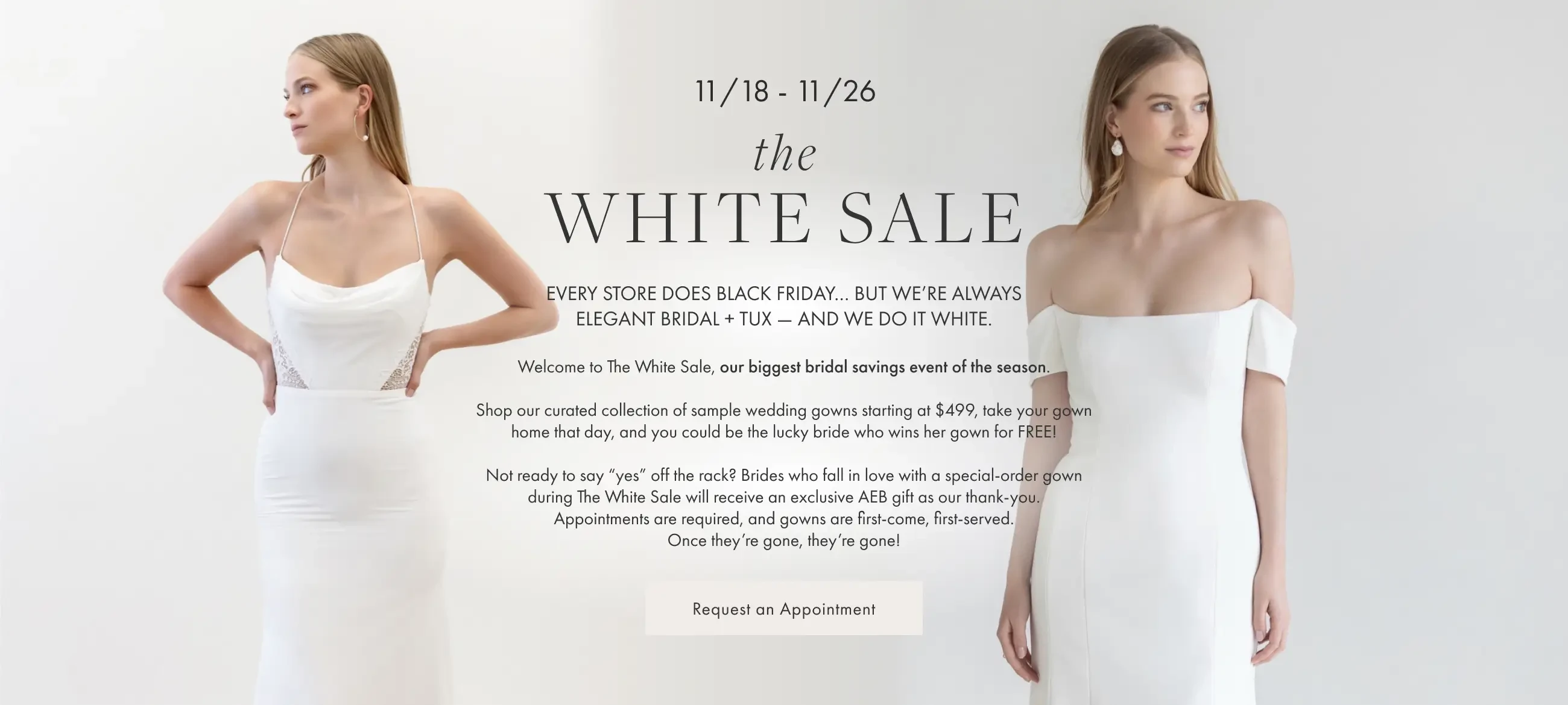 White Sale at Always Elegant Bridal - Chico