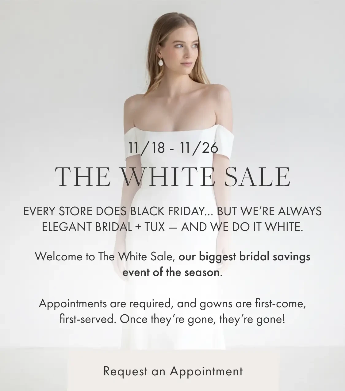 White Sale at Always Elegant Bridal - Chico