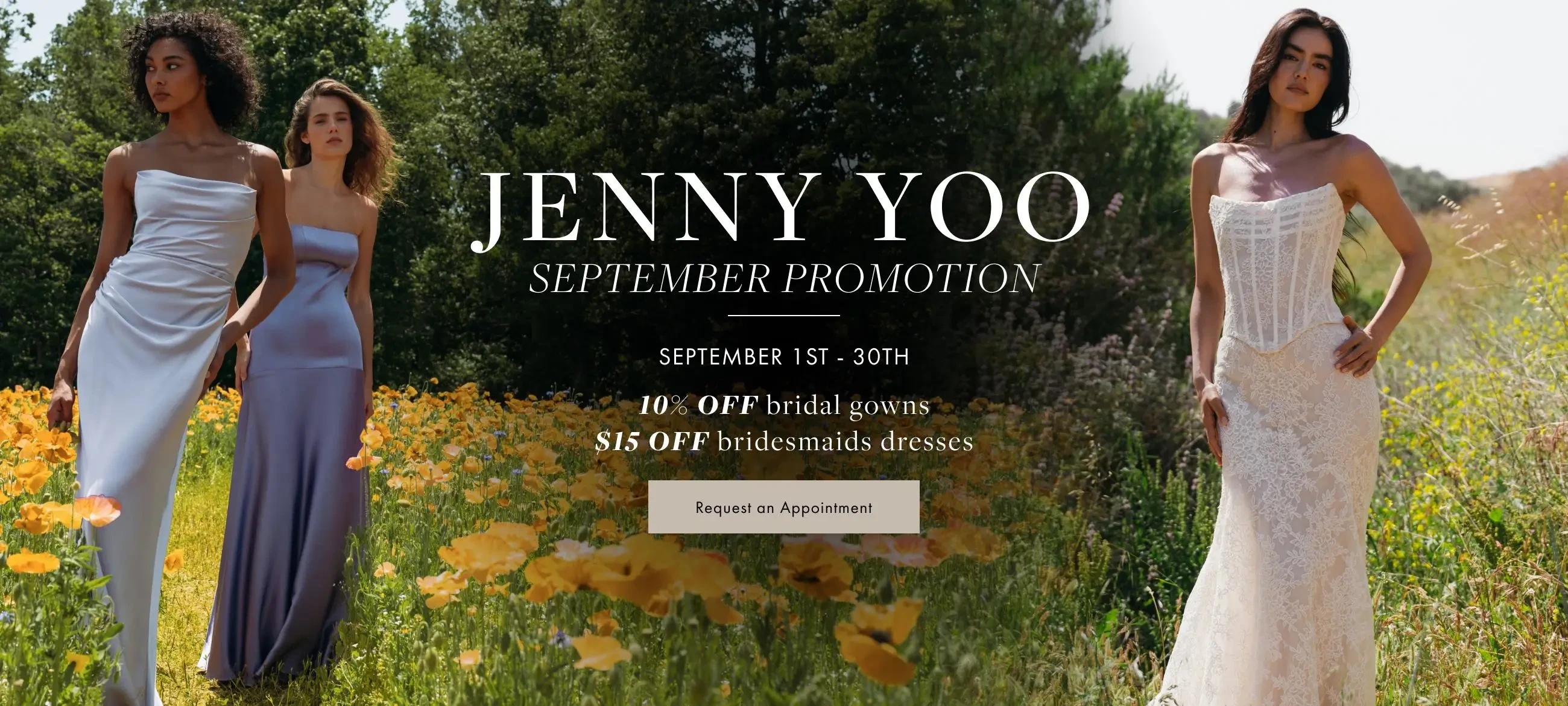 Jenny Yoo promotion at Always Elegant Bridal, Chico