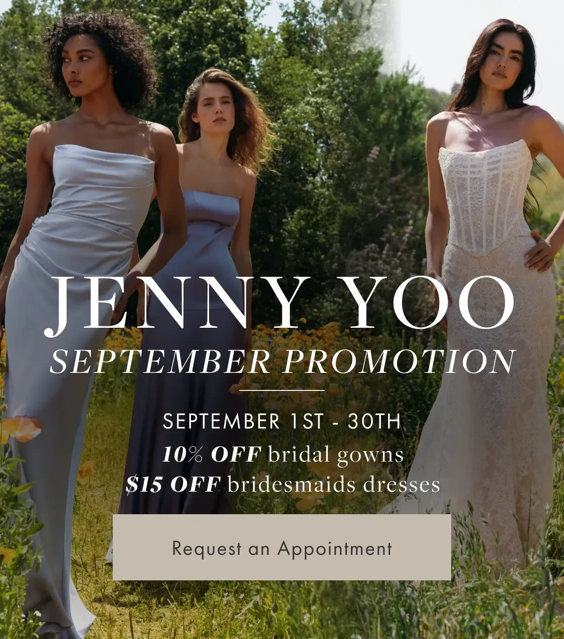 Jenny Yoo promotion at Always Elegant Bridal, Chico