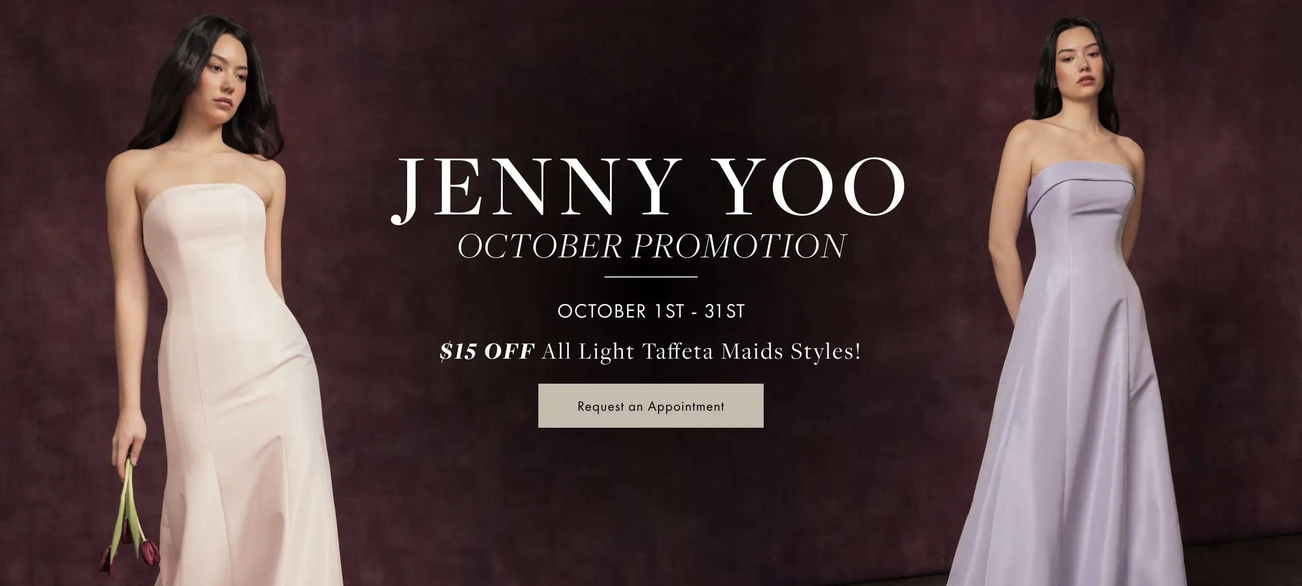 Jenny Yoo promotion - Always Elegant Bridal, Chico - bridal and bridesmaids dresses
